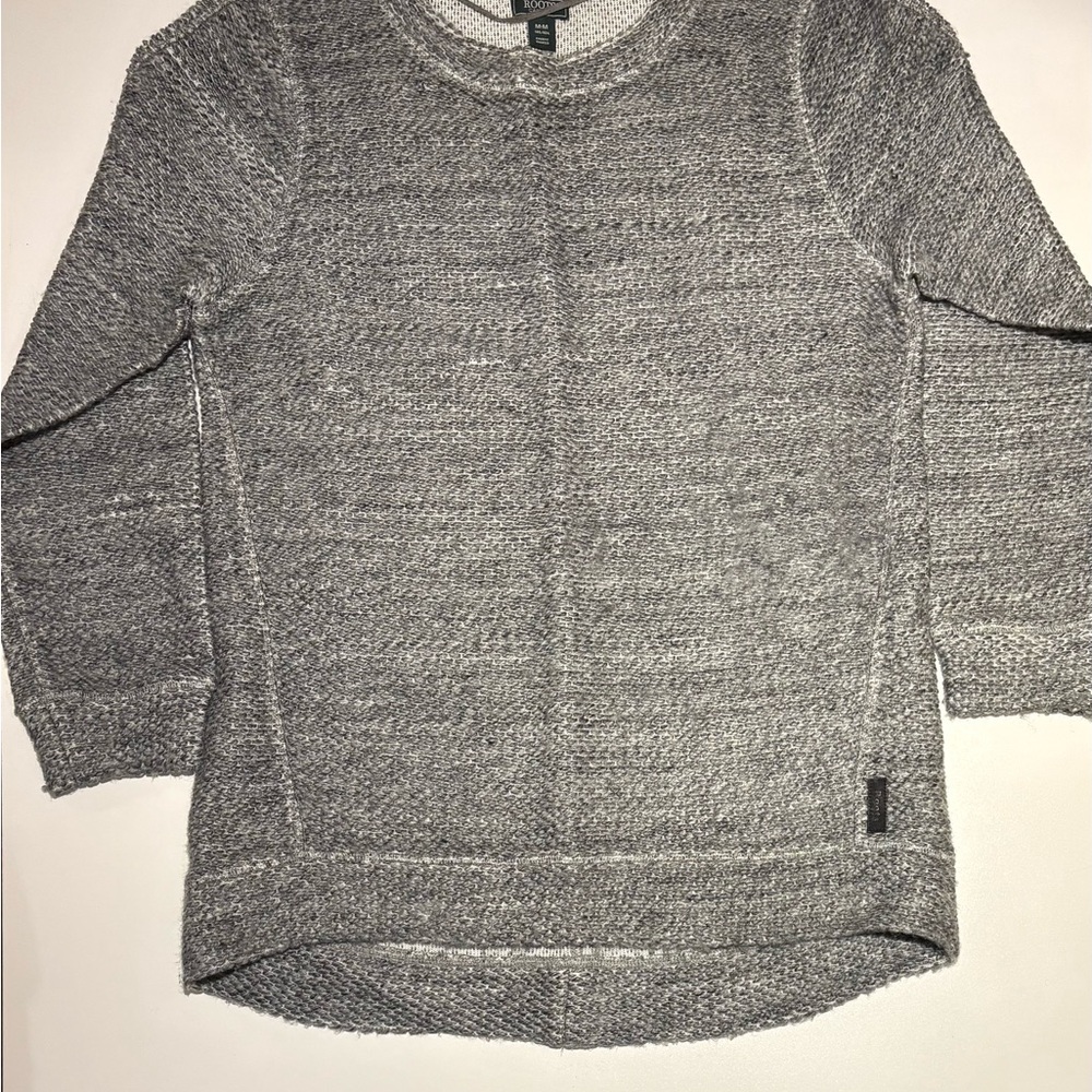 Roots Heathered Grey Knit Sweater
